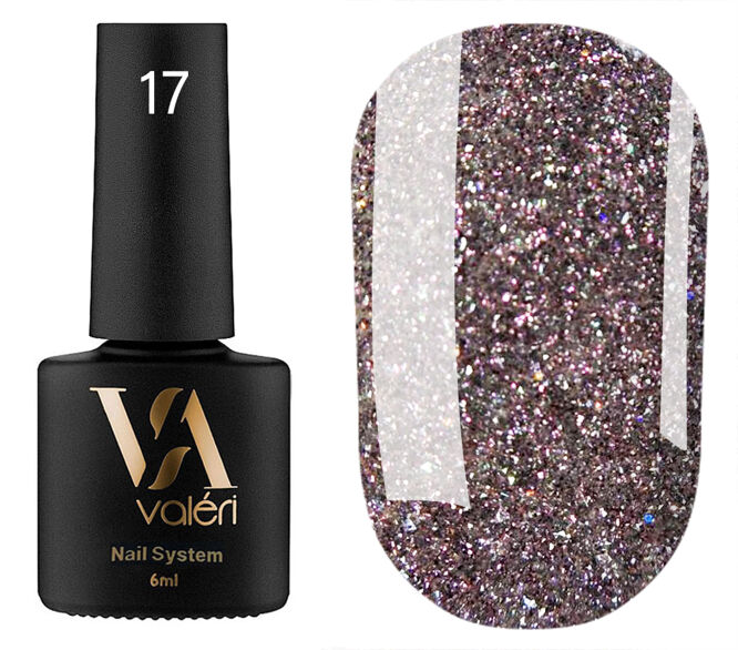 VALERI Flash Gel Polish Гель-лак світловідбивний 6 мл №017
